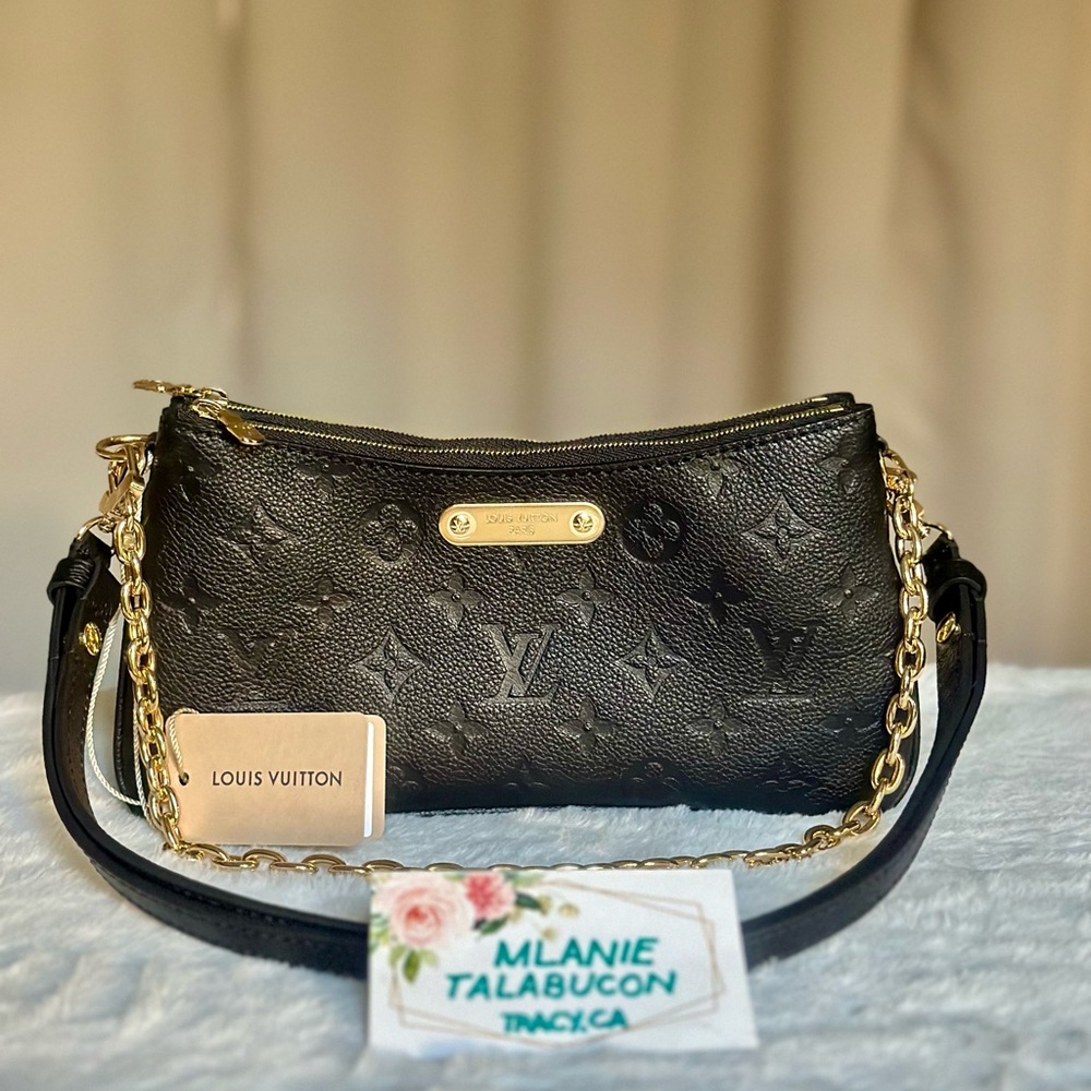 BRAND NEW Louis Vuitton Liv Pochette Empreinte Noir/Black
